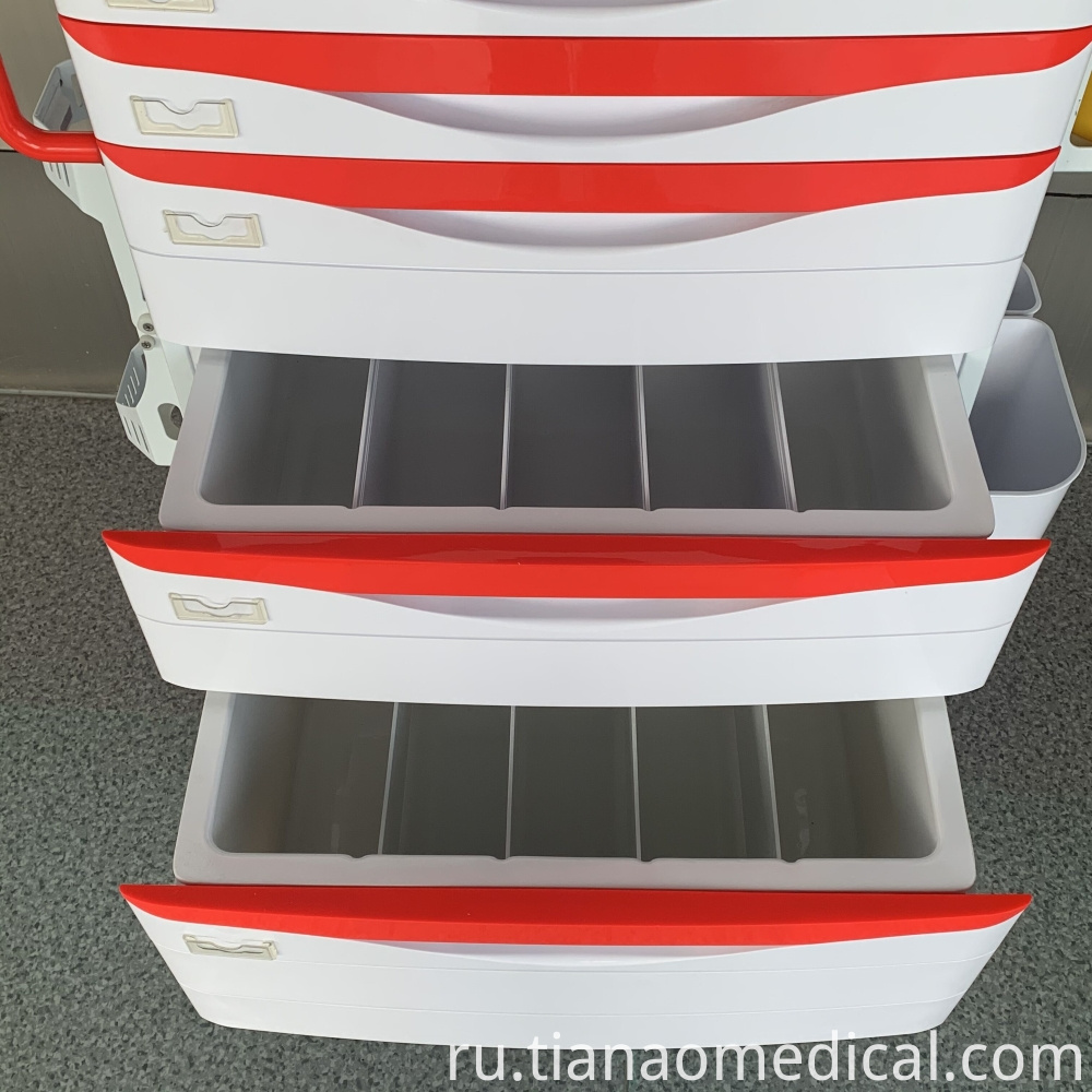 Тележка для скорой медицинской помощи Medical Emergency Trolley Cart